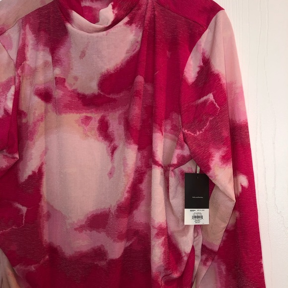 Nine West Long sleeve mock neck top blouse size XXL  pink cloud wash color NWT - Picture 2 of 7